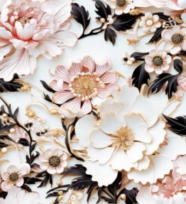 Antilop / yleismalli pehmuste porcelain flowers (tilaustuote)
